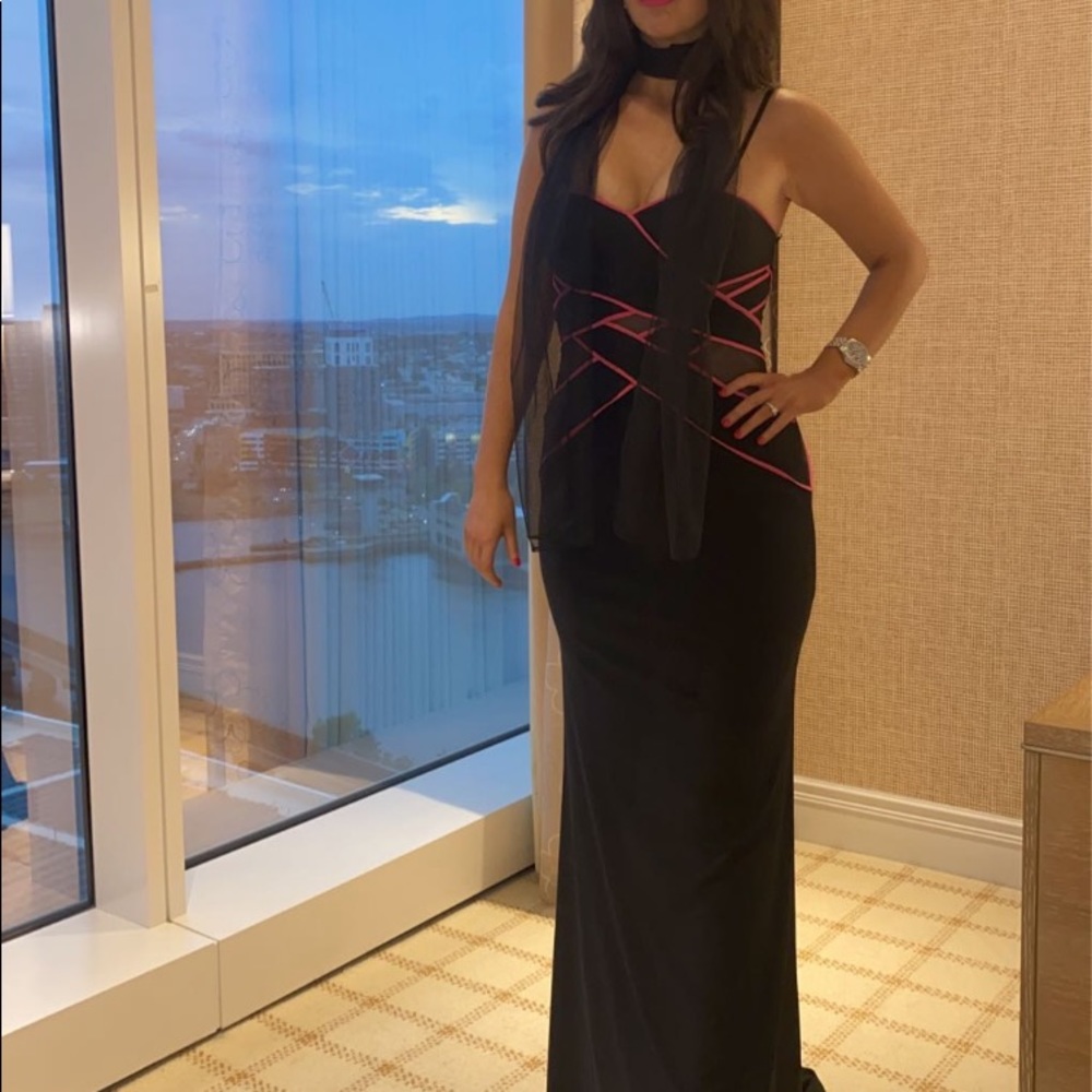 Black and pink gown size4